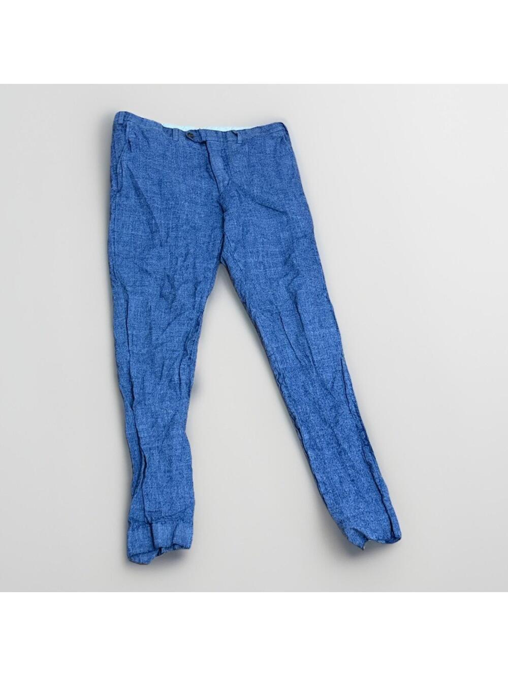 Suit Supply Blue Wool-Blend Dress Pants – Kids Size 98 (Approx. 3T)